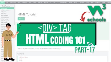 a tag w3schools|w3schools div tag.